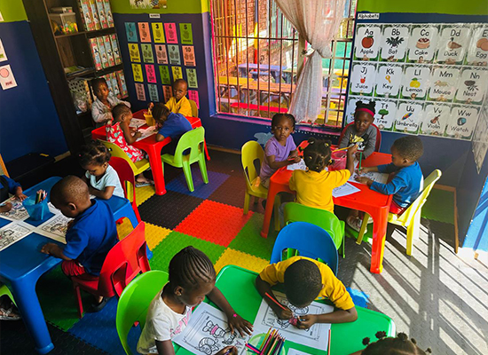 Children in half day program